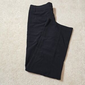 AB Studio Black Bootcut Dress Pants Women Size 10 Polyester Rayon Spandex Career